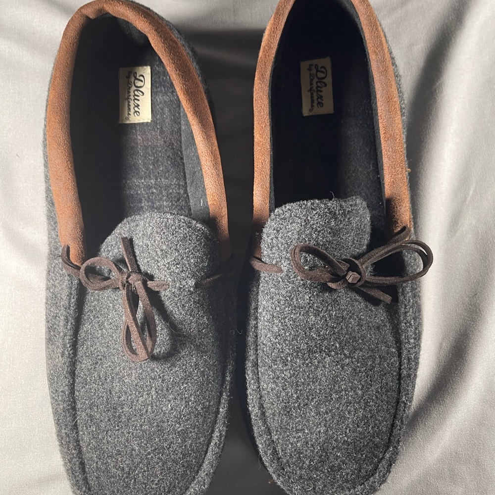 Luxe Charcoal and Chestnut Men's Loafers